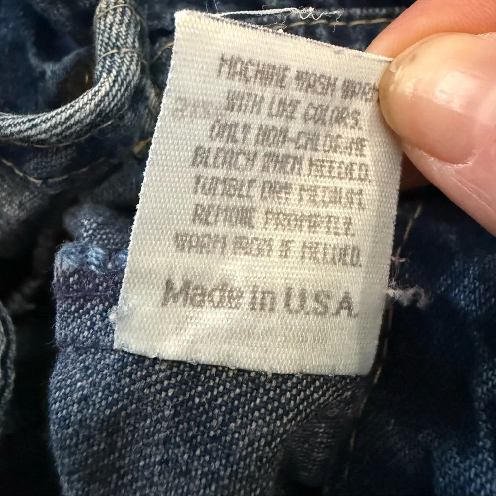 Vintage OshKosh B’gosh Denim Overalls Baby‎ 12M USA Made Classic Blue Vestbak